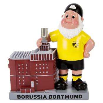 Borussia Dortmund BVB Gartenzwerg U-Turm mit LED